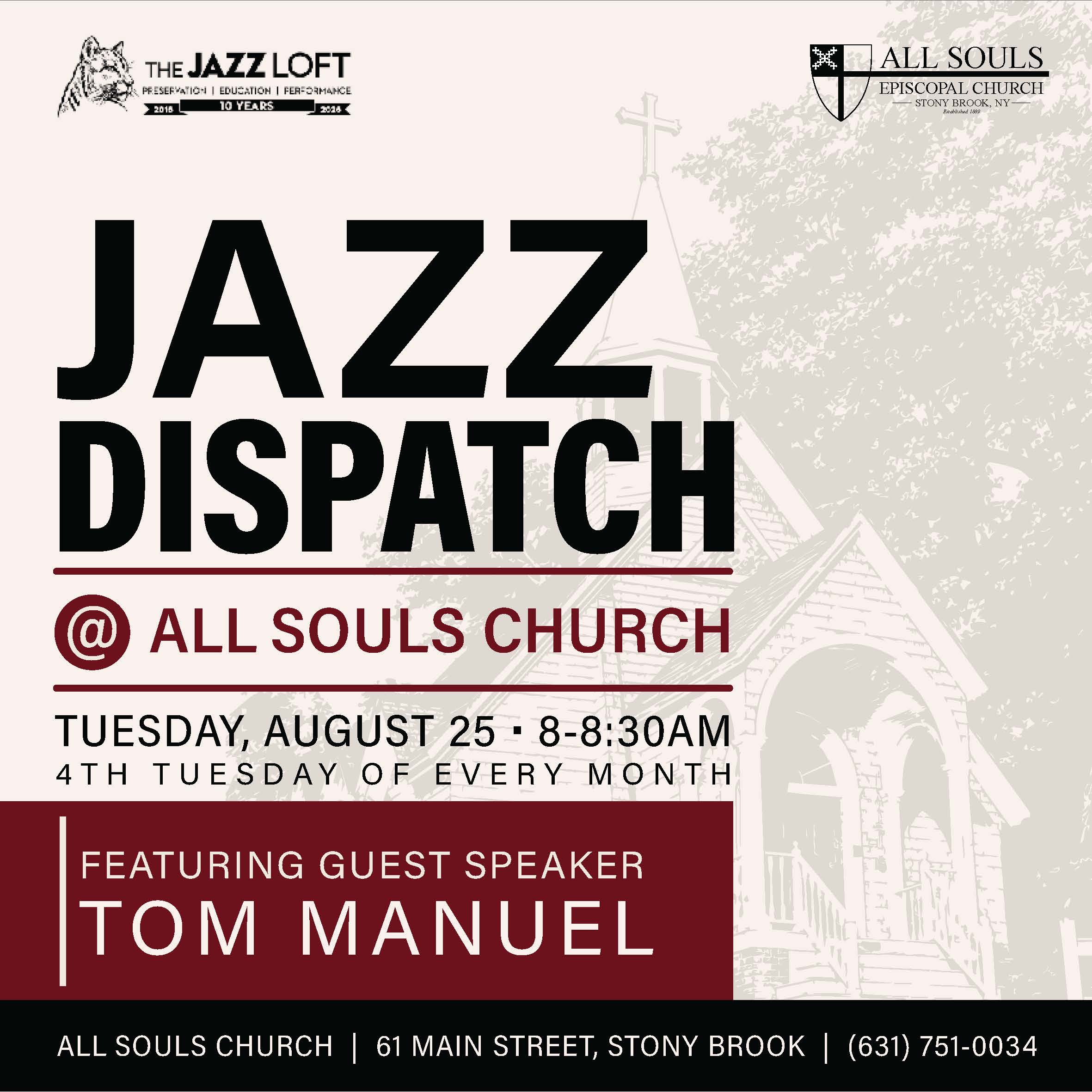8.25 Jazz Dispatch All Souls